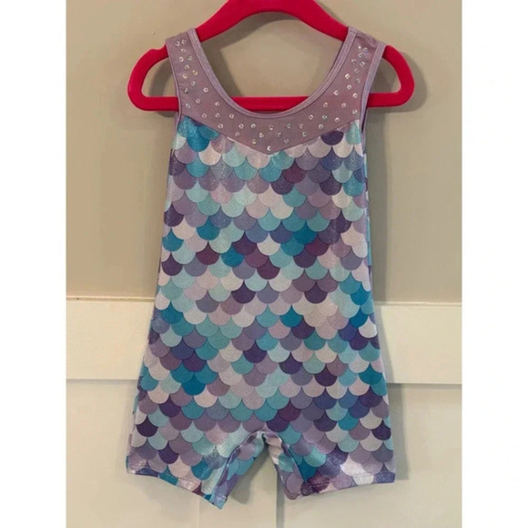 Girls' Unbranded Gymnastics Leotard 4Y Lavender - Picture 4 of 5